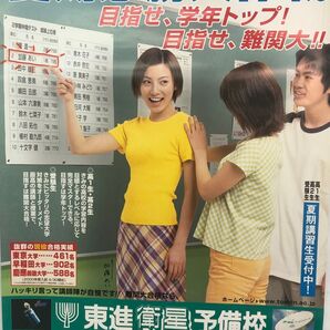 加藤あい(高校時代)ポスター 1999年度夏期講習 東進衛星予備校※四つ折り発送版