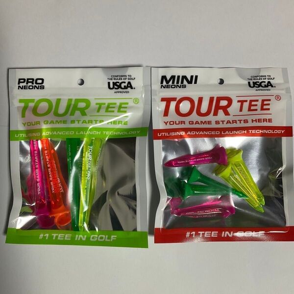 新品 TOUR TEE PRO ツアーティープロ ショート ネオン