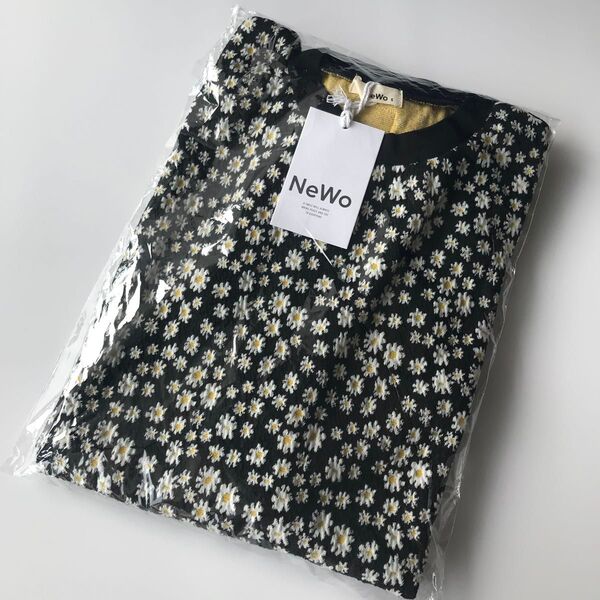 NeWo ネオ ジャガードTシャツ リンガーTシャツ Sサイズ 160cm レディース キッズ