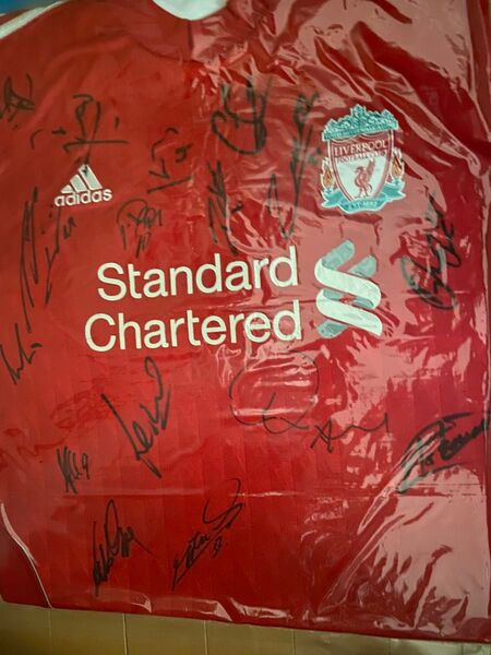 《直筆》リバプールFCサイン入りユニフォーム Liverpool リヴァプール adidas