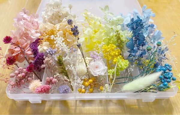 102花材詰め合わせ【バラ付き】プリザーブド ドライ ハーバリウムレジン