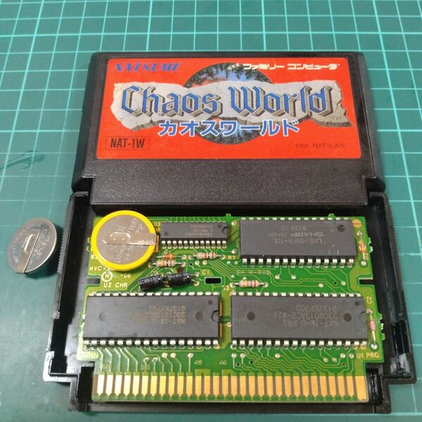 FC カオスワールド 電池交換 正規品 ファミコン ファミコンソフト