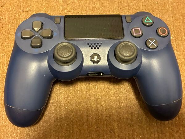 動作良好 美品 PS4 純正コントローラーDUALSHOCK4 デュアルショック4 CUH-ZCT2J ミッドナイトブルー