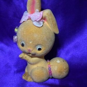 25ソ430 健康と金運を呼び込む座敷わらし様 イエローラビットちゃん 癒し 金運 恋愛運 特級呪物 曰く付き 縁起物