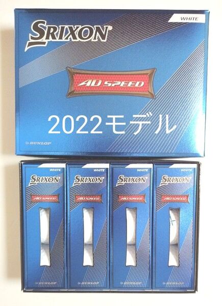 (新品)スリクソン ゴルフボール AD SPEED ホワイト 1ダース 2022モデル