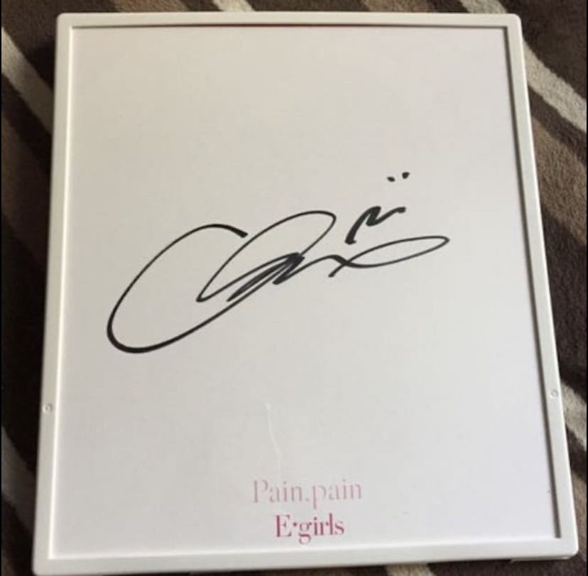 E-girls☆Pain, Pain☆SAYAKA autographed colored paper☆, Talent goods, sign