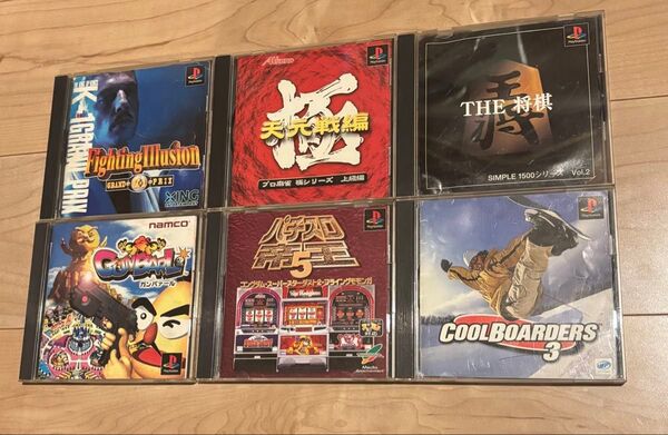 PlayStation ソフト6本セット パチスロ プロ麻雀 THE 将棋 ガンバァール