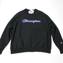 新品アメリカ購入 Champion チャンピオン リバースウィーブ 筆記体ロゴ トレーナー 黒2XL_画像5