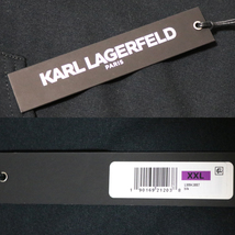 新品アメリカ購入 KARL LAGERFELD カールラガーフェルド ロゴプリント パーカー 黒2XL_画像8