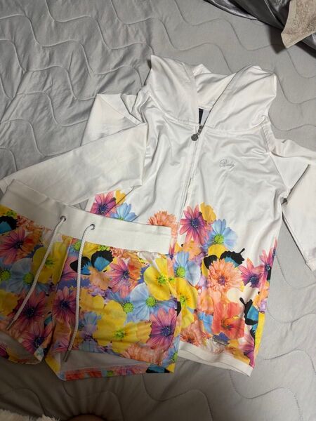 Rady セットアップ パーカー ショートパンツ 花柄 親子コーデ