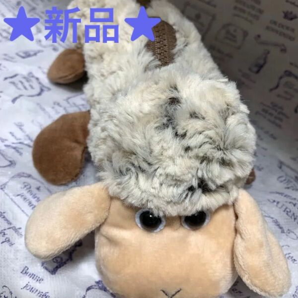 ★新品★ cute ペンケース ひつじ ラム 動物 アニマル アニマルペンケース 筆箱 筆入れ 筆ばこ ポーチ 文具 ぬいぐるみ