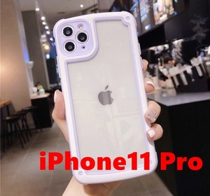 【iPhone11pro】パープル iPhoneケース 大人気 シンプル フレーム iPhoneカバー iPhone11proケース iPhone11proカバー 紫 かわいい