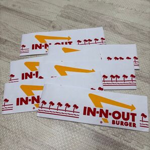 In-n-out burger キッチンハット 6枚セット ロサンゼルス店