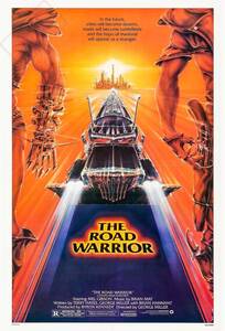  poster * movie Mad Max 2](Mad Max2:The Road Warrior) rare poster 1981* Inter Scepter /MPF/meru* Gibson / Kawasaki Z1 900