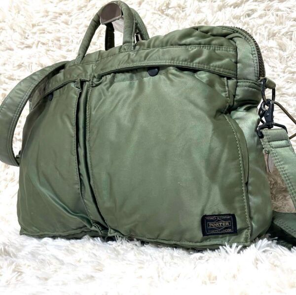 ポーター PORTER 吉田カバン タンカー ビジネスバッグ ショルダーバッグ ブリーフケース 2way セージグリーン カーキ