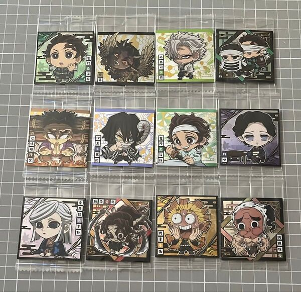編集中 鬼滅の刃 ディフォルメ シール ウエハース 12枚セット 【C】