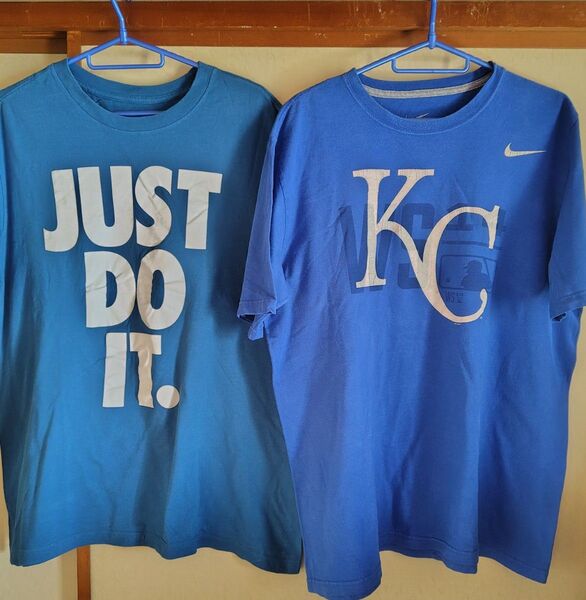 古着NIKE JUST DO IT. Tシャツ KC ロゴTシャツ 2枚セット(バラ売りはしませんまとめ買いは割引します)