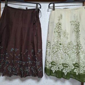 夏用スカート 2枚 ★ W61