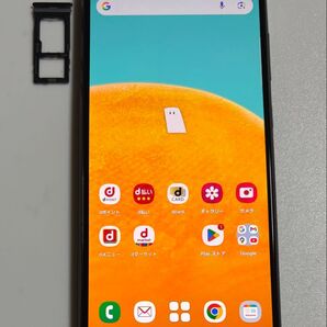 液晶綺麗 大画面 128G 5G SC-53B Galaxy A52 オーサムブラック docomo SIMフリー