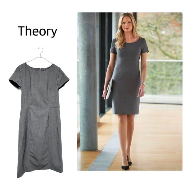 Theory セオリー NURIANA L TAILOR ワンピース グレー2