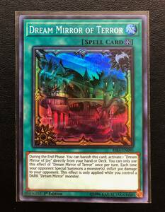 英語　闇黒の夢魔鏡　Dream Mirror of Terror 　スーパーレア　１枚　　RIRA-EN090　Super　「 1st 」