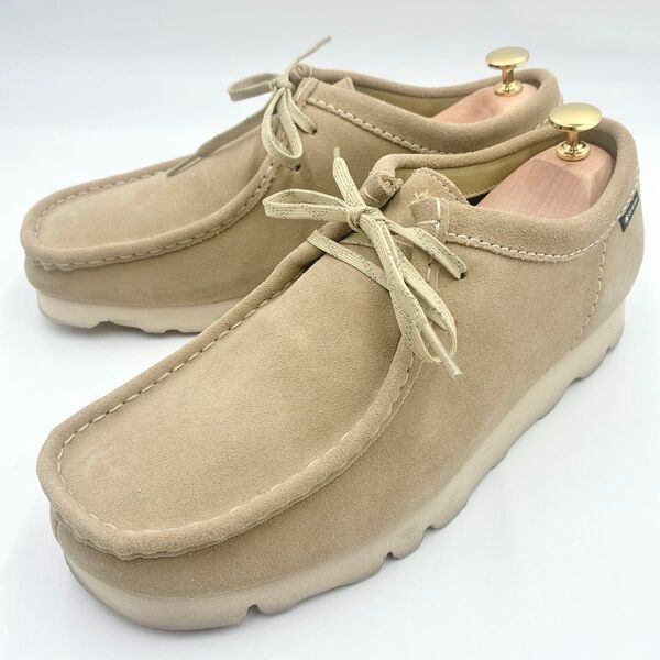 極美品 クラークス Clarks ワラビー ゴアテックス スエード メープル ベージュ 26.5cm