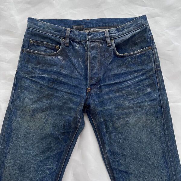 07SS Dior Homme ラスターコーティング 爪痕デニム 29 エディ