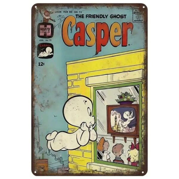 AM690069【送料無料】レトロ ブリキ看板 Casper キャスパー