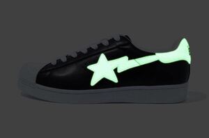 A BATHING APE GLOW IN THE DARK SKULL STA 26cm スカルスター 26cm グローインザダーク BAPE STA ROAD STA スーパースタータイプ BAPESTA