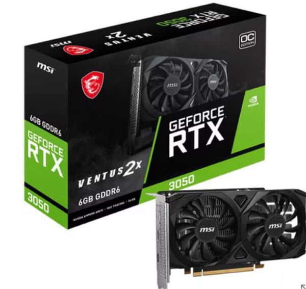 未使用 新品 MSI GeForce RTX 3050搭載 グラフィックボード 6GBGDDR6