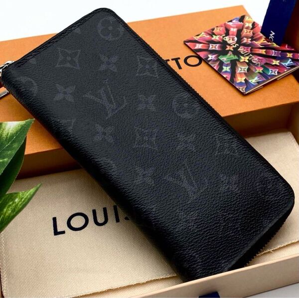 ルイヴィトン モノグラム ジッピーウォレット エクリプス ヴェルティカル 長財布 LOUIS VUITTON