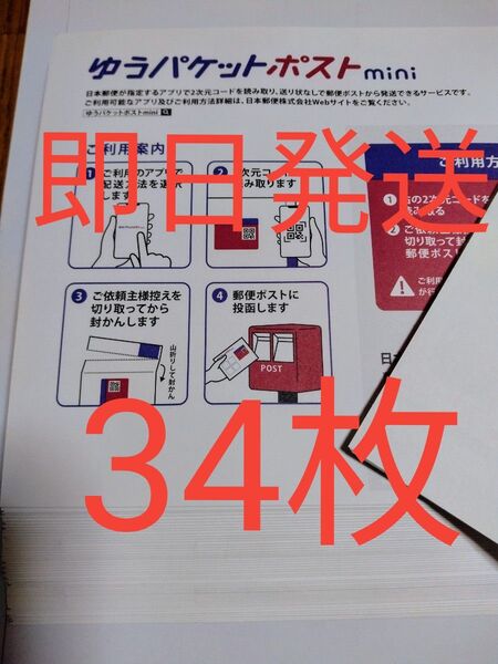 ゆうパケットポストmini専用封筒 即日発送 折り紙1枚