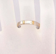 ★☆見て！K18金×Pt900プラチナリング指輪18号結婚指輪！MJ-848_画像3