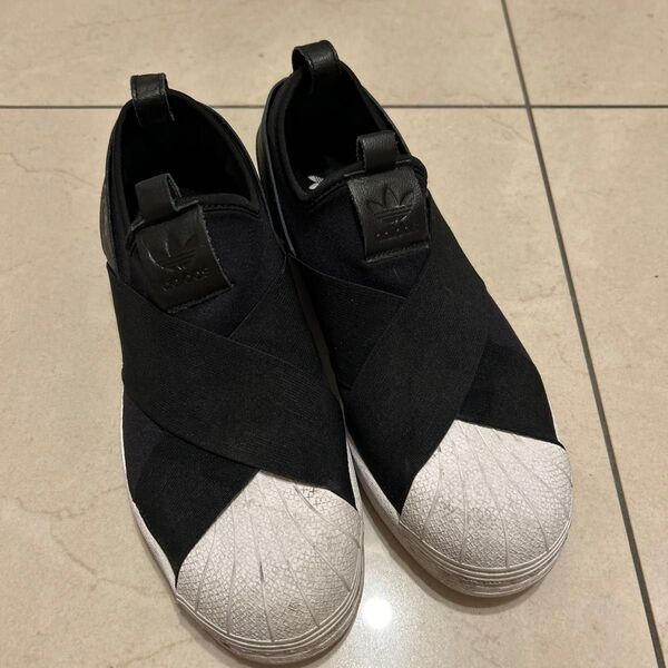 【写真多数】adidas スニーカー ブラック スリッポン シューズ アディダス スーパースター