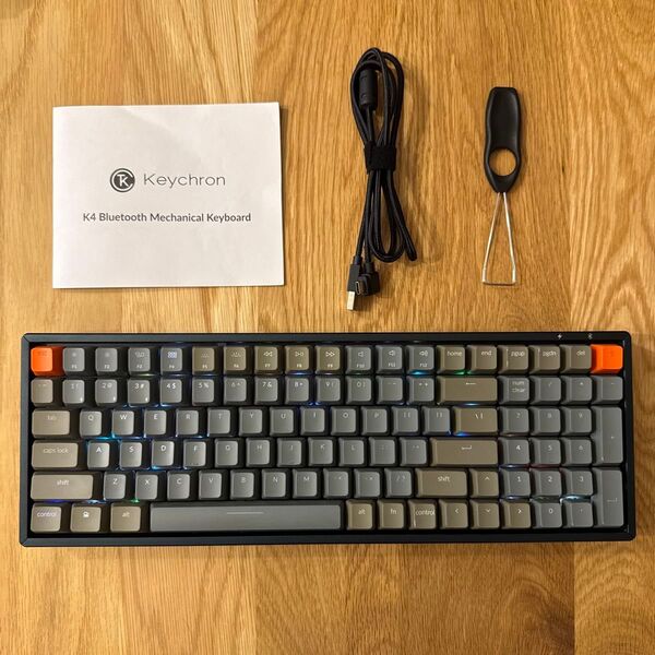 Keychron メカニカルキーボード K4 茶軸 US配列 Bluetooth
