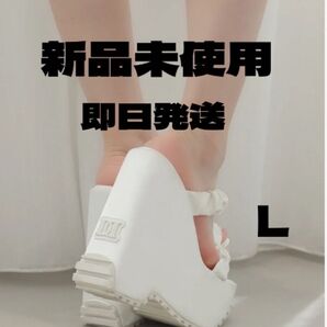 Darich★新品サテンプラットフォームサンダル【L】