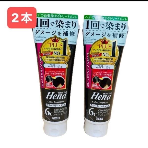 テンスターヘナ カラートリートメント チャコールブラウン 2本