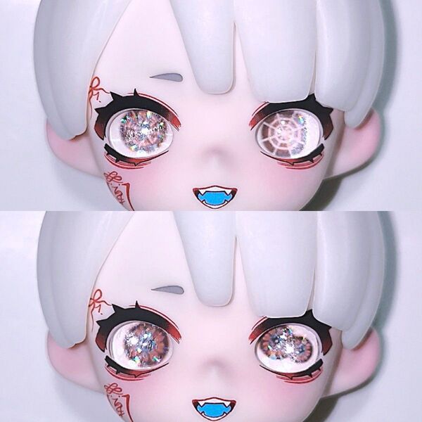 ドールアイ 8mm×8mm カボションアイ Nyssa ニサ 怪奇なナイトメア カスタムアイ 追視 ホラー オッドアイ