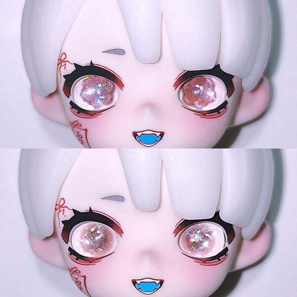 ドールアイ 8mm×8mm カボションアイ Nyssa ニサ 怪奇なナイトメア カスタムアイ 追視 ホラー オッドアイ