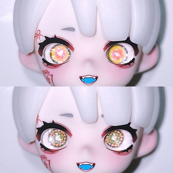 ドールアイ 8mm×8mm カボションアイ Nyssa ニサ 怪奇なナイトメア カスタムアイ 追視 ホラー オッドアイ