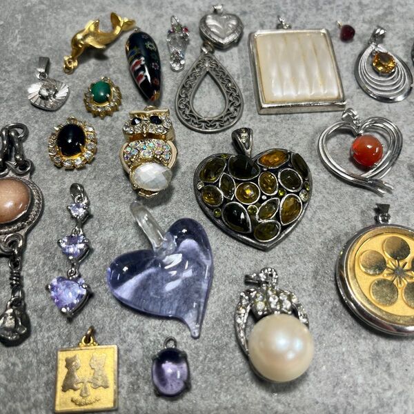 ペンダントトップ アクセサリー ネックレストップ ラインストーン ヴィンテージ アクセサリーパーツ まとめ