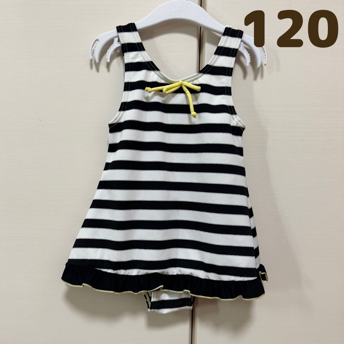 水着　ボーダー　ワンピース　120