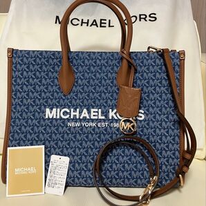 マイケルコース MICHAEL KORS デニムトートバッグ