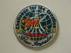 【送料無料】航空自衛隊ブルーインパルス2009年ツアーJASDFパッチ刺繍ワッペン徽章/航空祭ミリタリー軍Blue Impulseアクロバット飛行 M2