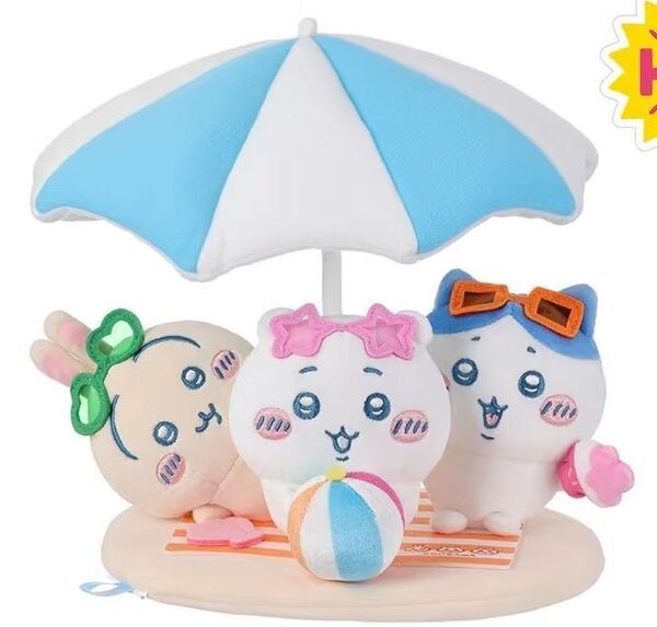 【新品未使用】ちいかわ Miniso 夏シリーズ 猛暑 中国限定 ぬいぐるみセット ハチワレ うさぎ ちいかわ