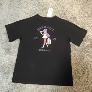 新品 らんま1/2 シャンプー 半袖Tシャツ ブラック