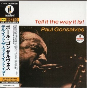 ■□Paul Gonsalves ポール・ゴンサルヴェス/テル・イット・ザ・ウェイ・イット・イズ!(紙ジャケ)□■