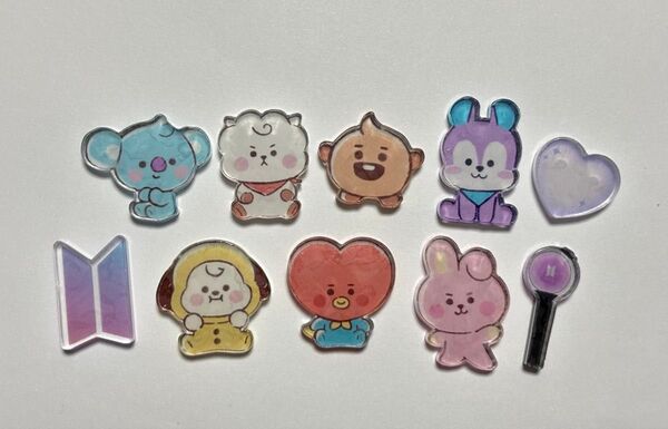 BT21 シャカシャカパーツ アクスタ アクリルパーツ