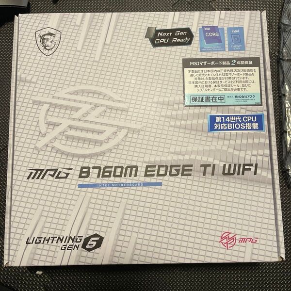MSI MPG B760M EDGE TI WIFI マザーボード 第14世代CPU対応 動作品