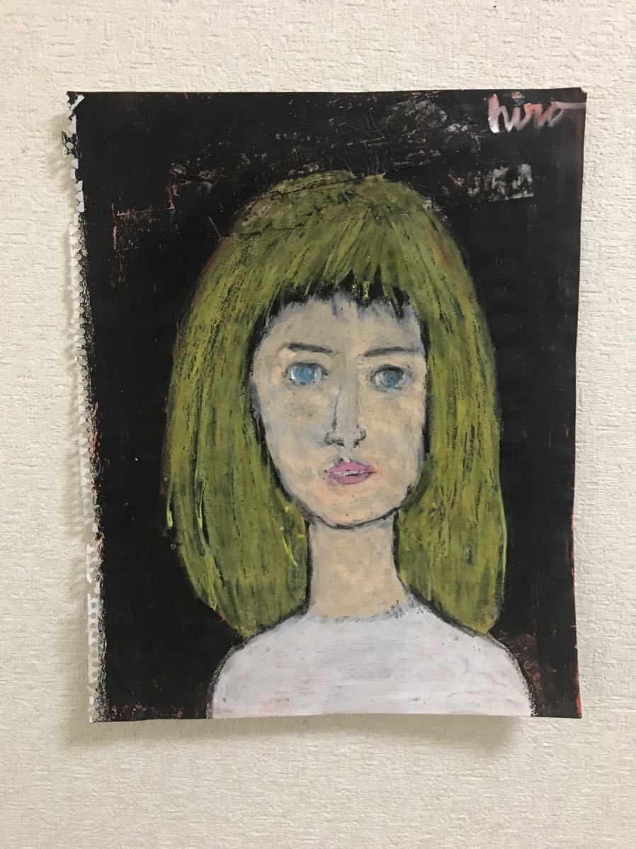 Artist Hiro C Original Aftereffects, Artwork, Painting, Pastel drawing, Crayon drawing